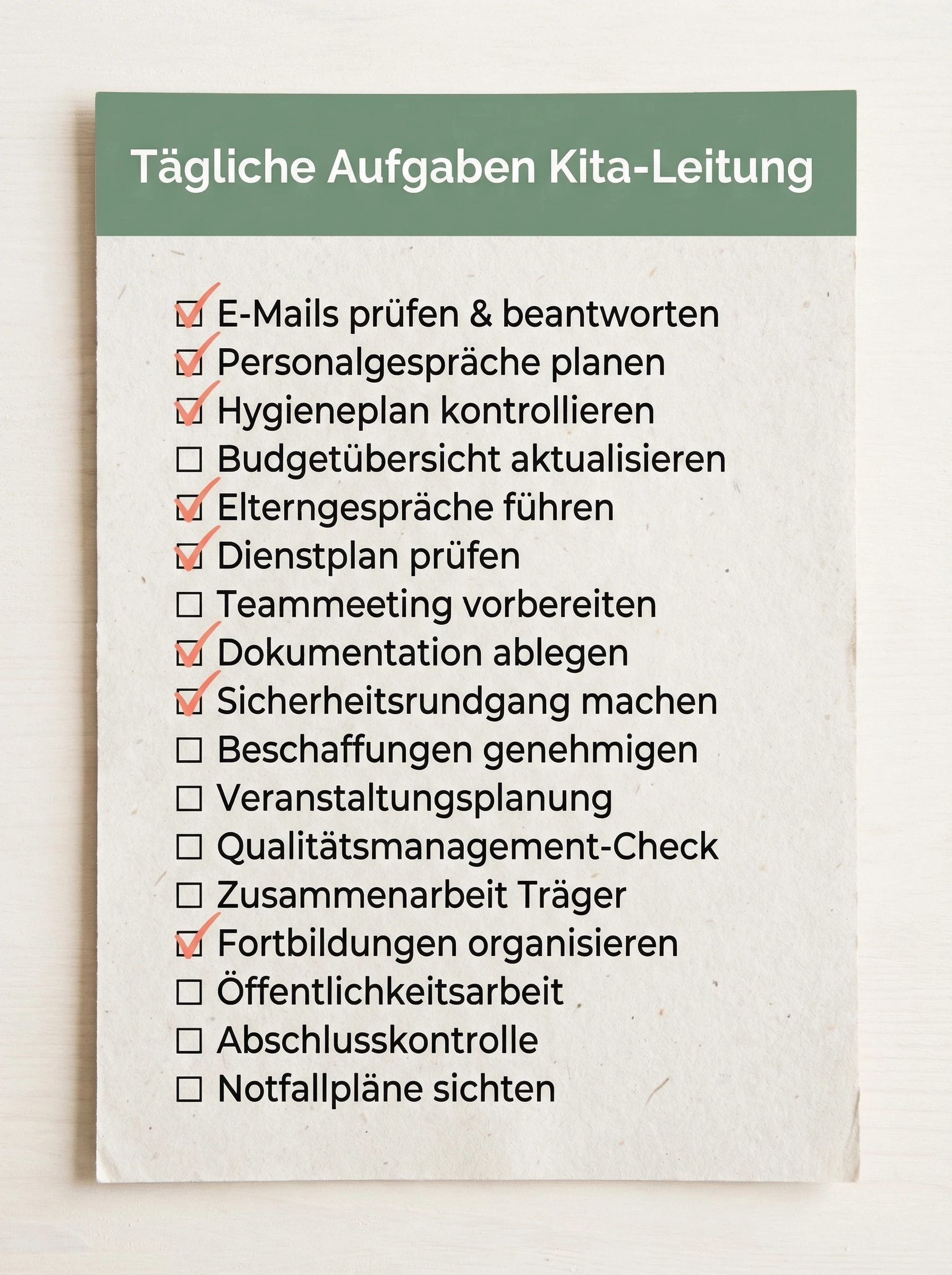 Checklisten-Sammlung – Vorschau 1