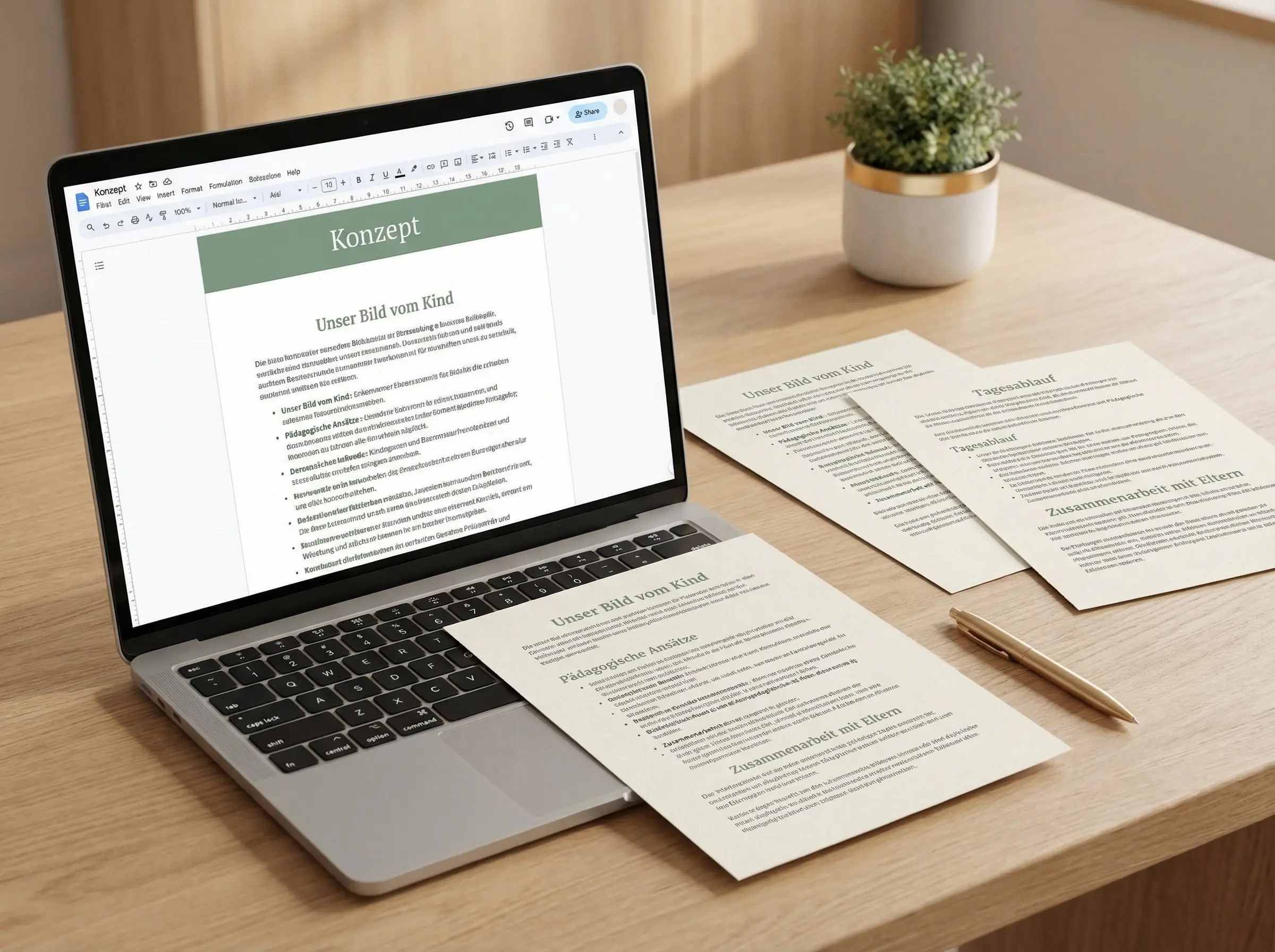 Konzeptionsvorlage – Vorschau