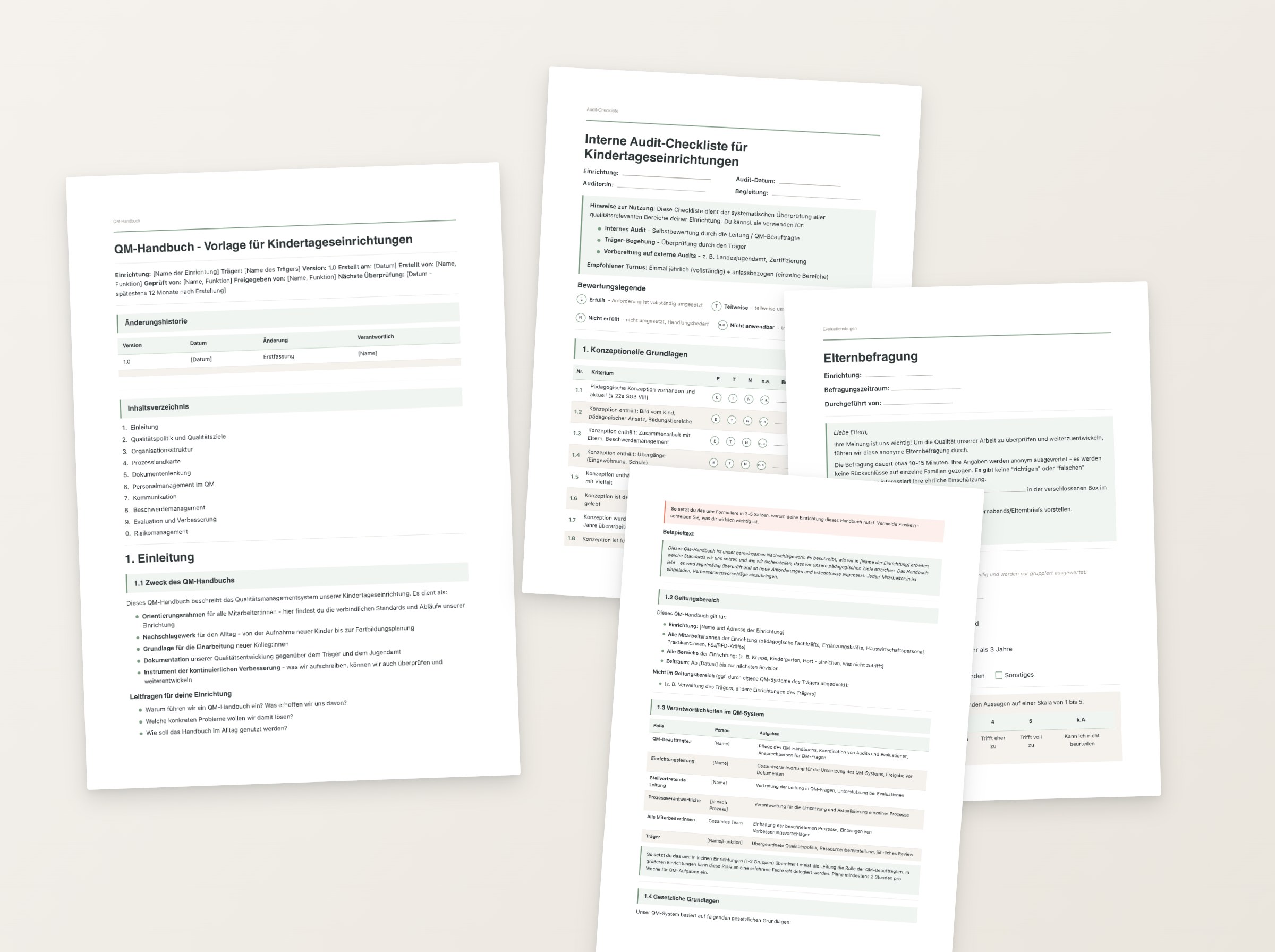 QM-Vorlagenpaket - Vorschau