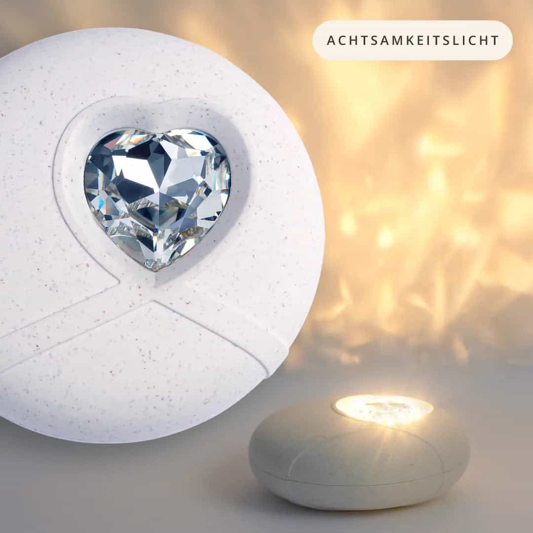 HerzLicht CARE - Swarovski-Kristall mit warm leuchtendem Licht-Element